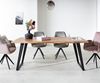 Esstisch Edge 180x90 XL Akazie Natur Metall Schräg Live-Edge Bild 2