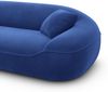 Samtstoff Ecksofa Solmare L Form - Samtstoff - dunkelblau Bild 5