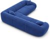Samtstoff Ecksofa Solmare L Form - Samtstoff - dunkelblau Bild 4
