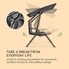 Bel Air Mono Swing Hollywoodschaukel Stahlrahmen Mono Relax schwarz Schwarz Bild 4