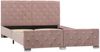 vidaXL Bettgestell, Stoff rosa, 140x200 cm Bild 2