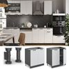 Spülenunterschrank Fame-Line Weiß Landhaus 80 cm mit Regal, AP Marmor Vicco Bild 2