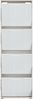FORTE Sienna Schuhschrank, Holzwerkstoff, Beige/Braun/Weiß, 55,2 x 171,3 x 27,9 cm Bild 4