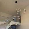 s.luce Atom Ring LED-Hängelampe Dimmbar Schwarzchrom Ø 100cm Bild 3