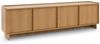 Bettso 'Suna' RTV-Schrank mit 4 Türen, im Japandi-Stil, Holzwerkstoff Eiche Caramel 83x39x195 cm Bild 1