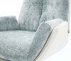 Freischwinger Clea-Flex Materialmix Echtleder Weiß-Pastellblau Freischwinger flach Weiß Bild 4
