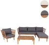 MCW Sitzgruppe MCW-L29, (4-tlg), Seilgeflecht, Akazienholz mit Struktur, Hohe Stoffqualität 230g/m² Bild 3