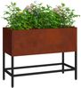 vidaXL Hochbeet Gartenpflanzer Rostig 60 x 26 x 45 cm Wetterfeststahl 865889 Bild 3