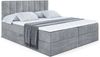 ALTDECOR 'OTTA' Boxbett, Multipocket-Matratze H4, H3 Matratze Bonellfederung, Topper, Kopfteil, H3/Grau Casablanca, 180x200 Bild 2