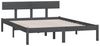 vidaXL Massivholzbett Grau Kiefer 150x200 cm 810154 Bild 3