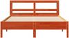 vidaXL Massivholzbett ohne Matratze Wachsbraun 140x200 cm Kiefernholz 3306149 Bild 4