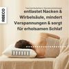 RIBECO Nackenstützkissen Luca, Füllung: Taschenfedern & Schaumstoff, Bezug: Microfaser, Bauchschläfer, Rückenschläfer, Seitenschläfer, Mit über 1000 positiven Kundenbewertungen! Bild 3