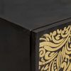 Sideboard, Kommode Schwarz 60 x 33 x 75 cm Massivholz Mango j2575p Bild 5