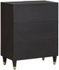 Sideboard, Kommode Schwarz 60 x 33 x 75 cm Massivholz Mango j2575p Bild 4