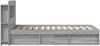 vidaXL Bettgestell mit Stauraum Grau Sonoma 80 x 200 cm Holzwerkstoff 3433433 Bild 3