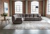 KAWOLA Modulsofa LAYLA Ecksofa 4 Module 2 Armlehnkissen Velvet taupe 74 x 213 x 305 cm Bild 2