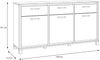 FORTE Trondheim Kommode, Holzwerkstoff, Schwarz/Braun, 178,4 x 94,1 x 41,5 cm Bild 5
