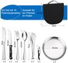 TUWENA Besteck-Set Camping-Besteck-Set, Utensilien Picknick-Set (10-tlg) Bild 2