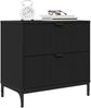 vidaXL Nachttisch Schwarz 63,5 x 36 x 61 cm Holzwerkstoff 883465 Bild 3