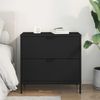 vidaXL Nachttisch Schwarz 63,5 x 36 x 61 cm Holzwerkstoff 883465 Bild 4