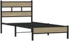 vidaXL Bettgestell ohne Matratze Sonoma-Eiche 90x190 cm Holzwerkstoff 4017246 Bild 3