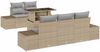 vidaXL Garten-Sofa-Set mit Kissen mit Kissen 6 pcs Beige und Hellgrau 3357833 Bild 2