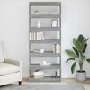 vidaXL Bücherregal Graues Sonoma 80 x 30 x 198 cm Holzwerkstoff 3388356 Bild 4