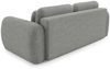 Sofa 3-Sitzer mit Schlaffunktion CARIA in Stoff Quelle Grau Bild 3