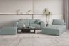 Chaiselongue Sezlong Liege CELES PREMIUM in Stoff Scala Saphirblau Bild 2