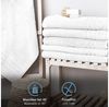 Komfortec 2er Saunatuch Set 80x200 cm aus 100% Baumwolle, XXL-Saunatücher, Sauna Handtuch, Weich, Groß, Frottee, Schnelltrocknend, Weiß Bild 3