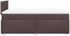 vidaXL Boxspringbett mit Matratze Dunkelbraun 120x200 cm Stoff 3285851 Bild 5
