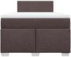 vidaXL Boxspringbett mit Matratze Dunkelbraun 120x200 cm Stoff 3285851 Bild 4