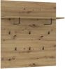 FORTE Trondheim Kleiderpaneel, Holzwerkstoff, Braun, 89,1 x 100 x 30 cm Bild 3