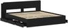 vidaXL Bettgestell mit Stauraum Schwarz 180 x 200 cm Holzwerkstoff 3433979 Bild 4