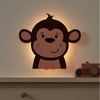 Lights4fun LED Wandleuchte Affen Wandleuchte mit Fernbedienung Bild 3