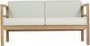 Outdoor Sofa Pusiano 2-Sitzer Teak Massivholz Bild 2