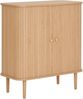 Kommode >Nikko< 2 Lammelen-Schiebetüren, 1 Boden, in eichefarbig - 40x87x80 (BxHxT) Bild 4