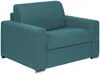 Vente-unique - CALITO Sessel Stoff Blau - B 223 cm94 cm x H 85 cm x L 126 cm Bild 2