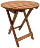 Spetebo Klapptisch Eukalyptus Gartentisch rund - 50 x 45 cm (Packung, 1-St, einzelner Klapptisch), Gartentisch Beistelltisch Klapptisch Eukalyptus Bild 1