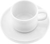 Mondo Kaffeetassen 220 ml - 12-teiliges Set aus hochwertigem Porzellan in Weiß Bild 3