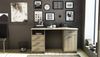Schreibtisch >Monaco 2< in Eiche aus Holzwerkstoff - 135x74x58cm (BxHxT) Bild 3