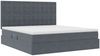 vidaXL Aufbewahrungsbett mit Matratze Dunkelgrau 180 x 200 cm Samt 3372166 Bild 5