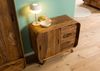 Sideboard Sheesham 90x40x75 hellbraun lackiert MAILAND #100 Bild 2