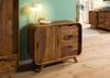 Sideboard Sheesham 90x40x75 hellbraun lackiert MAILAND #100 Bild 3