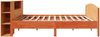 vidaXL Massivholzbett mit Regal ohne Matratze Wachsbraun 200x200 cm 3323055 Bild 5