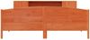 vidaXL Massivholzbett mit Regal ohne Matratze Wachsbraun 200x200 cm 3323055 Bild 4