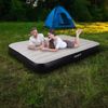 Avenli aufblasbares Luftbett Campingmatratze grau 203x152x25 cm Bild 2