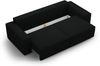 Micadoni Schlafsofa Jodie 3-Sitzer Boucle Schwarz Bild 4