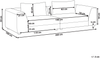 3-Sitzer Sofa hellgrau mit Kissen LERMON Bild 2