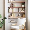 vidaXL Wandregal 100x30x2 cm Massivholz Eiche Unbehandelt 363560 Bild 3